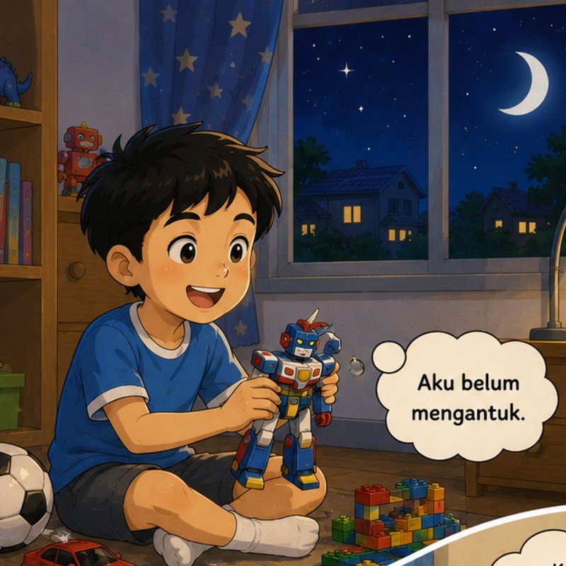 Rafi yang Tidak Mau Tidur
