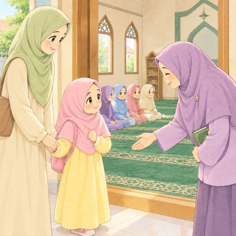 HARI PERTAMA MENGAJI DI MUSALA