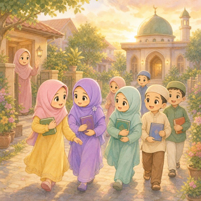 ANNISA SUKA MENGAJI DI MUSALA